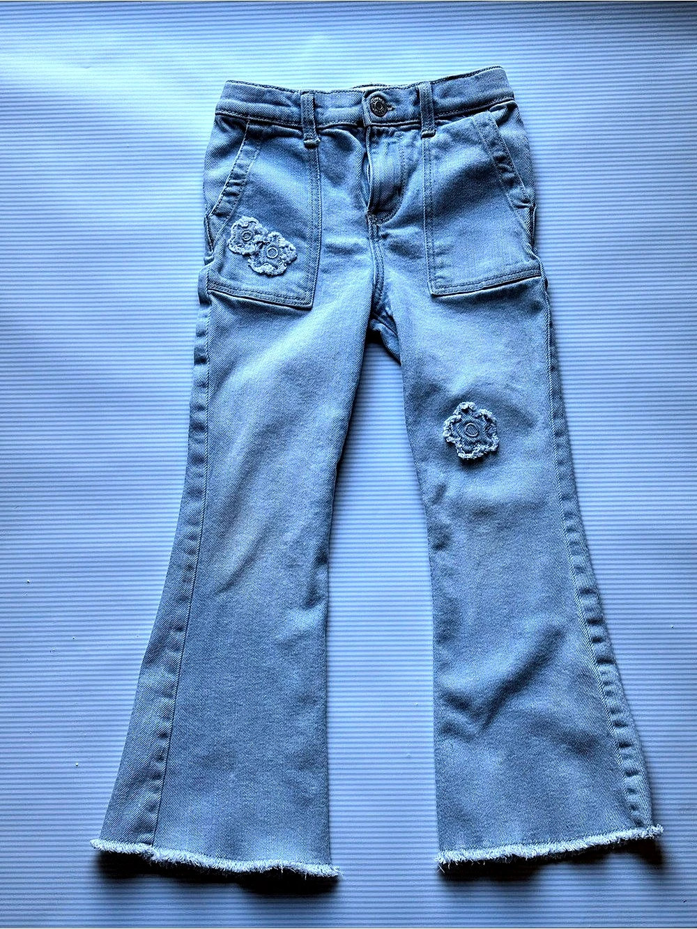 OshKosh B'gosh Girls Flare Jeans in Blue Size 6X/6